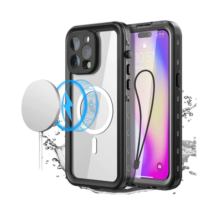 iPhone 14 Pro 6.1 Redpepper DOT+ Magsafe Series Waterproof Case - Black *Free Shipping*