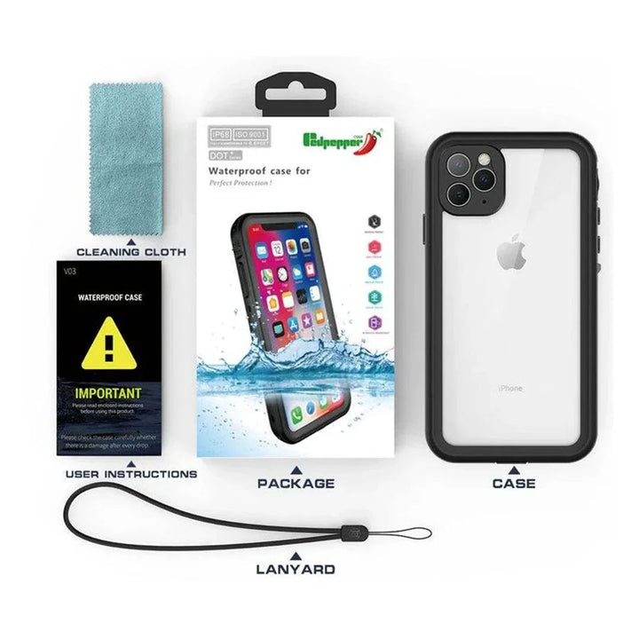 iPhone 12 RedPepper Waterproof Shockproof Dustproof Snowproof Case
