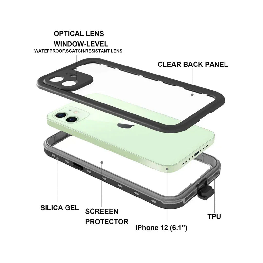 iPhone 12 RedPepper Waterproof Shockproof Dustproof Snowproof Case