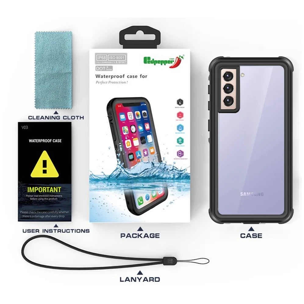 RedPepper Waterproof, Shockproof, Dustproof Full Cover for Samsung Galaxy S20 FE