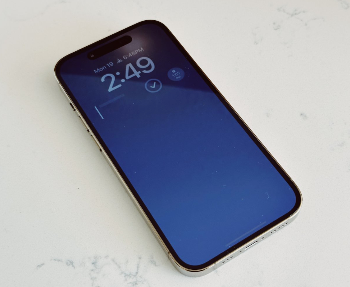 Apple iPhone 14 Pro Max 128GB 5G Gold in Apple Warranty (As New) With New Case, Screen Protector