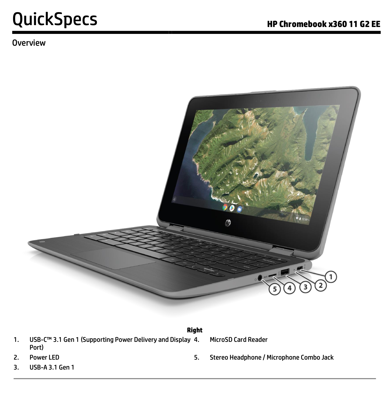 SPECIAL HP Chromebook x360 G2 11 inch 8GB 64GB Touch Screen 