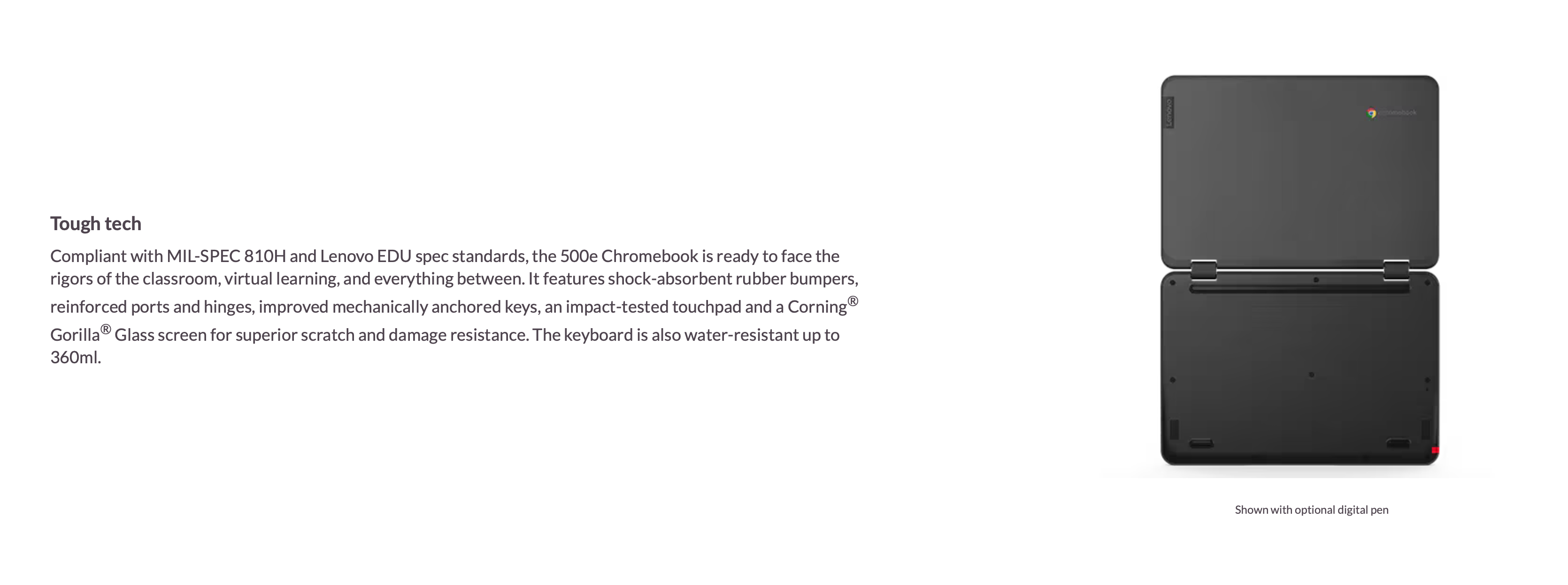 Lenovo Chromebook  500E Gen 3 11.6-inch Touch Screen 4GB 32GB “PlayStore Compatible” School Ready (As New) with Original stylus