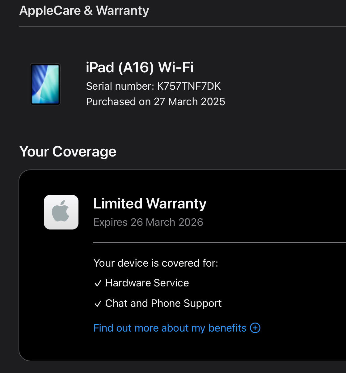 Apple iPad 11-inch with A16 Chip 128GB WiFi - Yellow (Like New) Battery Health 100%