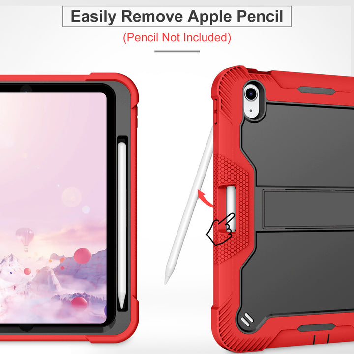 iPad 10th Gen 10.9-inch & 11th Gen 11-inch Rugged Shockproof Case with Kickstand & Pencil Holder - Purple