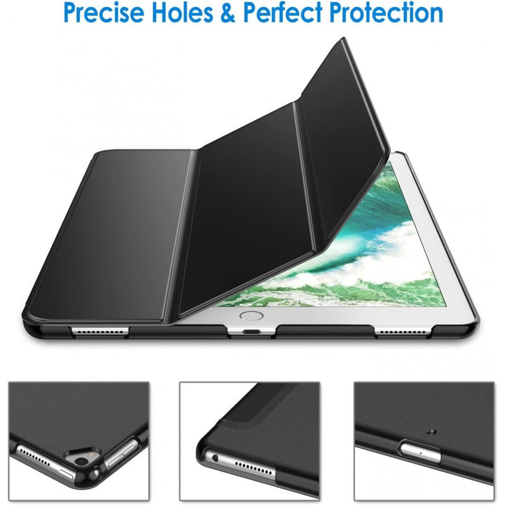 Trifold Smart Case for iPad Pro 12.9 1st & 2nd Gen (2015 & 2017) - Black (Auto Sleep/Wake)