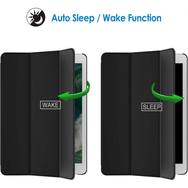 Trifold Smart Case for iPad Pro 12.9 1st & 2nd Gen (2015 & 2017) - Black (Auto Sleep/Wake)