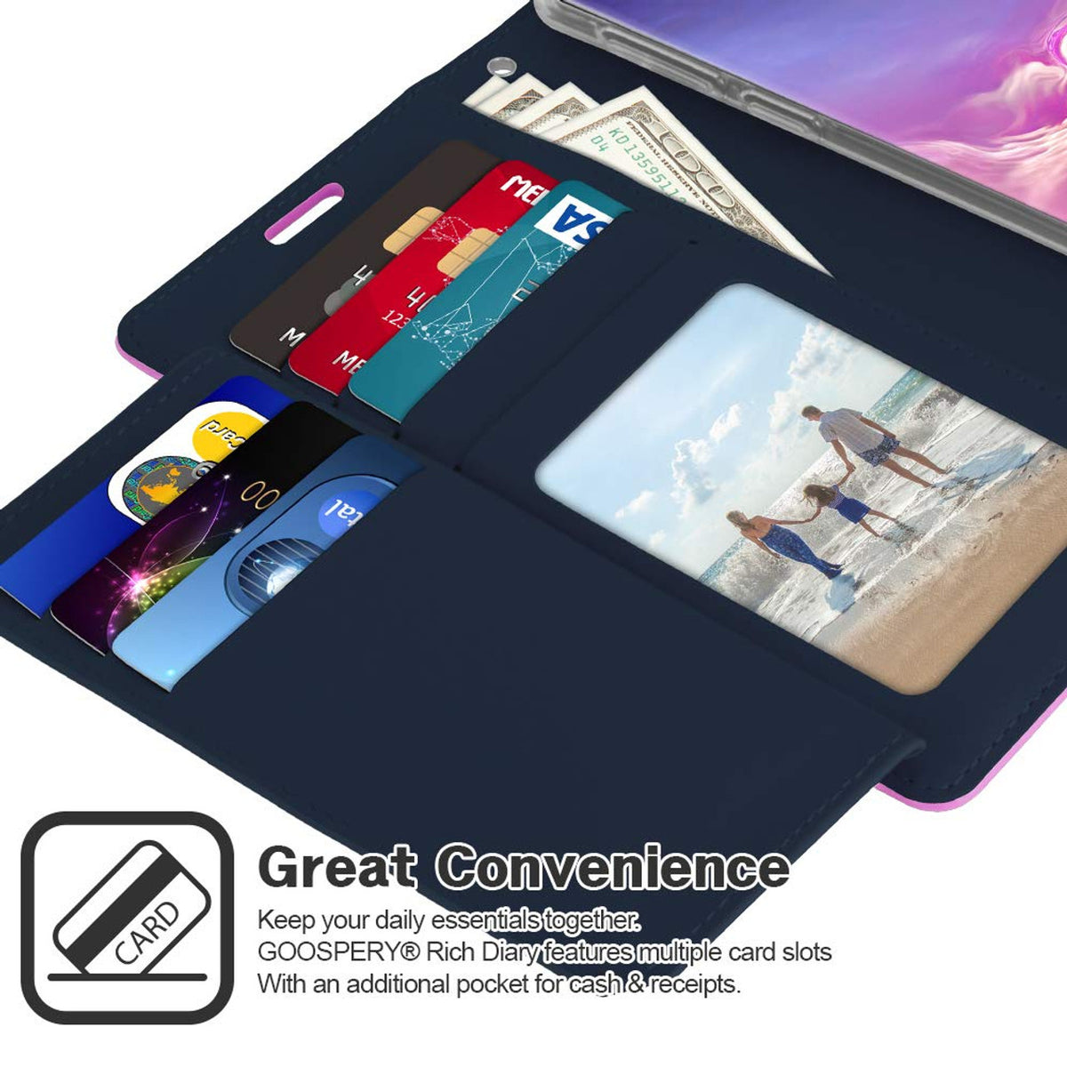 Samsung Galaxy S20 - Mercury Gooseberry Wallet Case - Purple *Clearance*