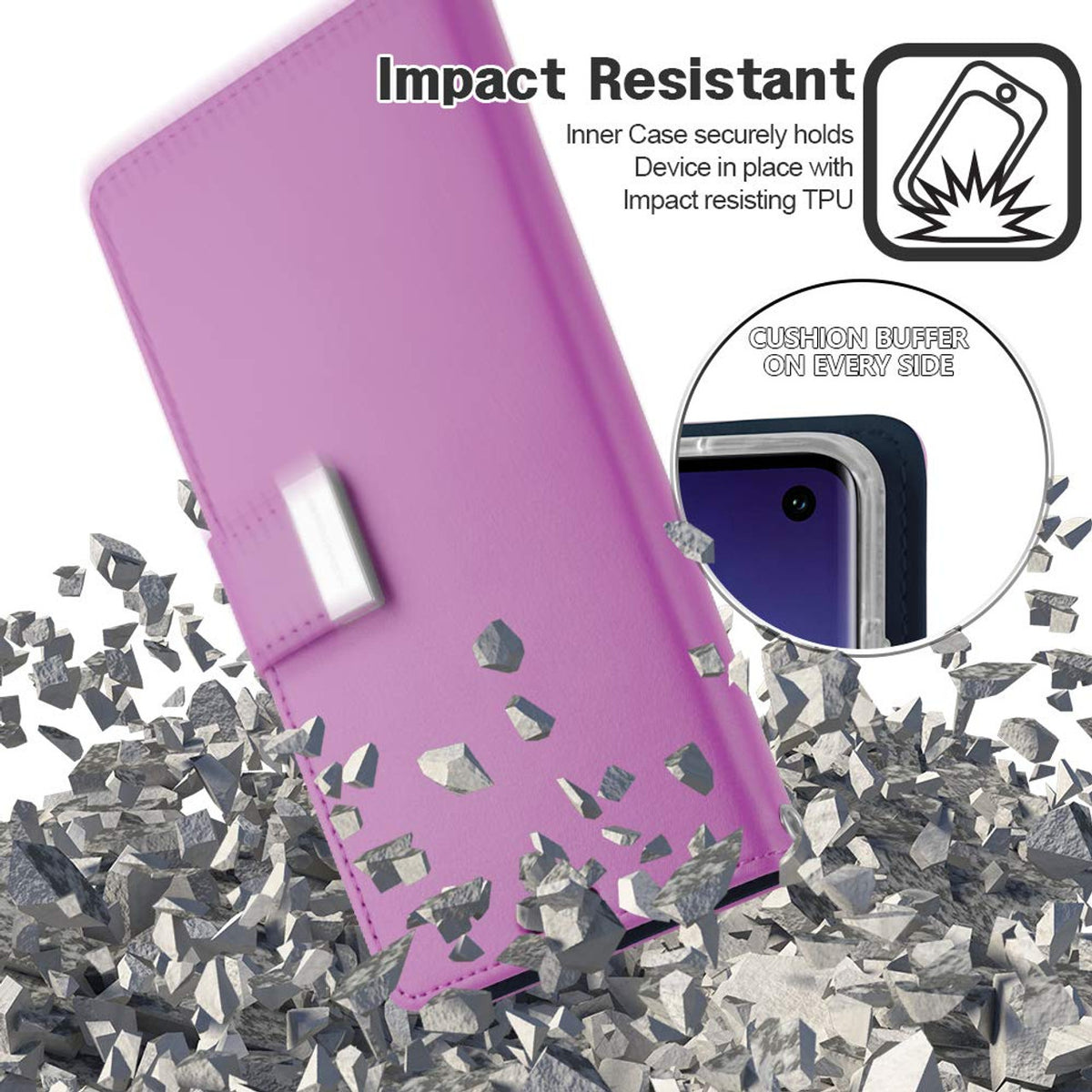 Samsung Galaxy S20 - Mercury Gooseberry Wallet Case - Purple *Clearance*