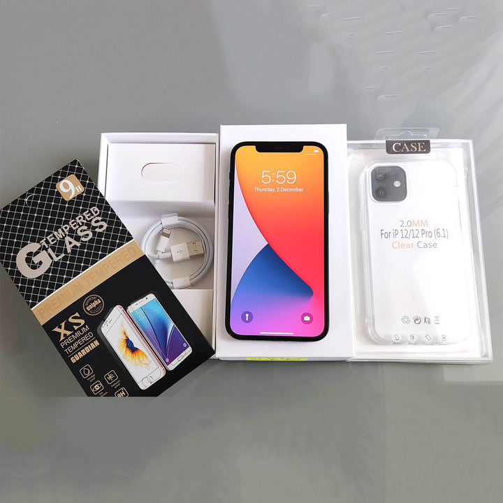 Apple iPhone 12 64GB Black - New Battery, Case, Screen Protector (Exc)