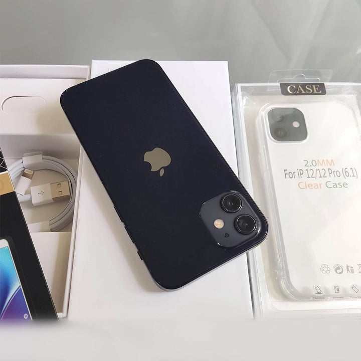 Apple iPhone 12 64GB Black - New Battery, Case, Screen Protector (Exc)