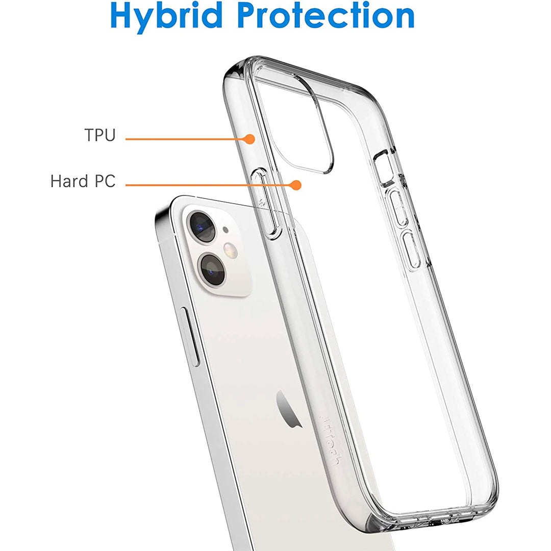 iPhone 12 Mini Tough Hybrid Clear Case
