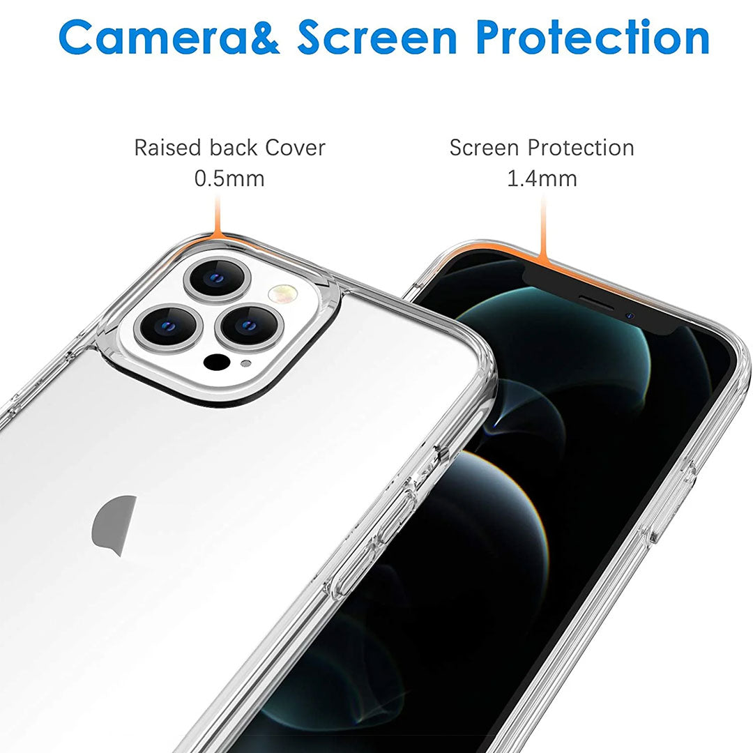 iPhone 12 Pro Max Tough Hybrid Clear Case