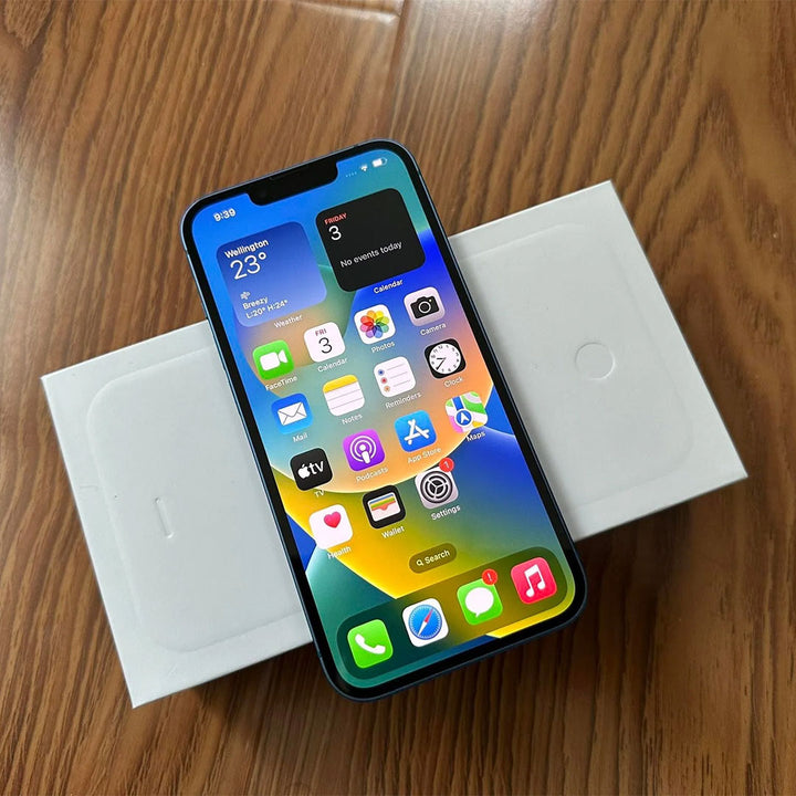Apple iPhone 13 128GB 5G Blue - New Battery, Case & Screen Protector (Excellent)