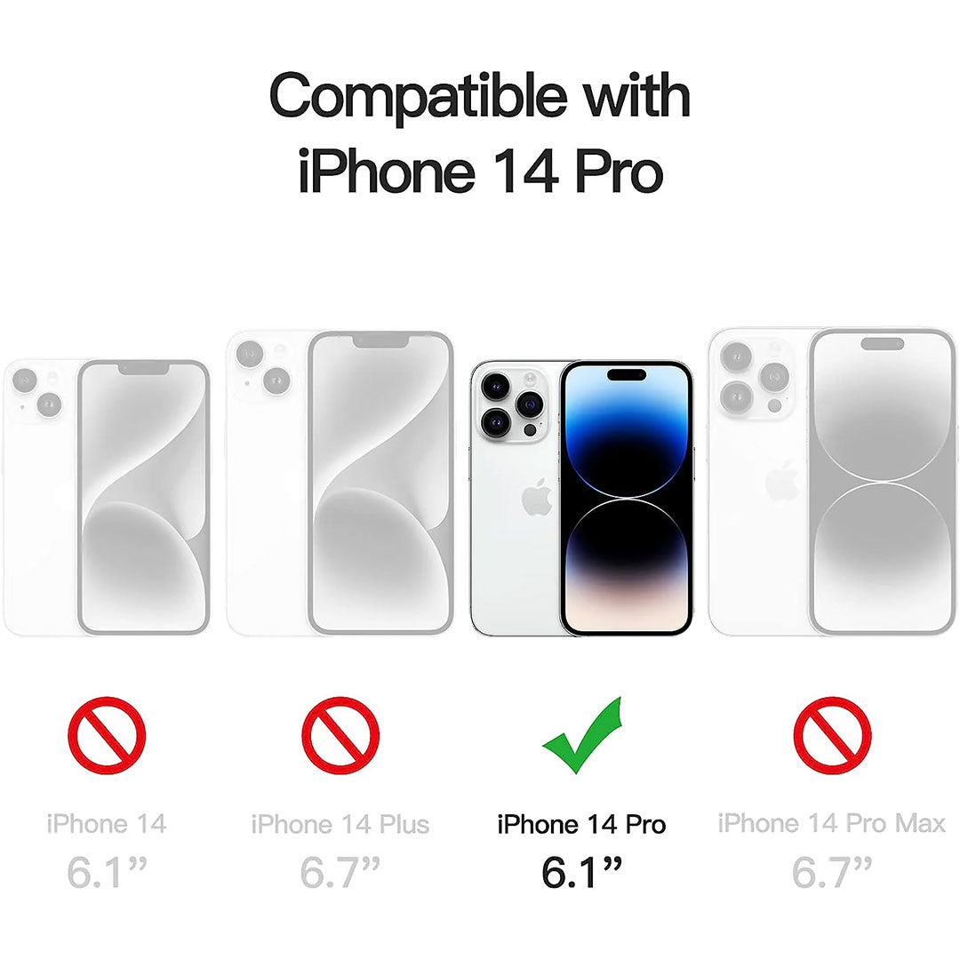iPhone 14 Pro Tough Hybrid Clear Case