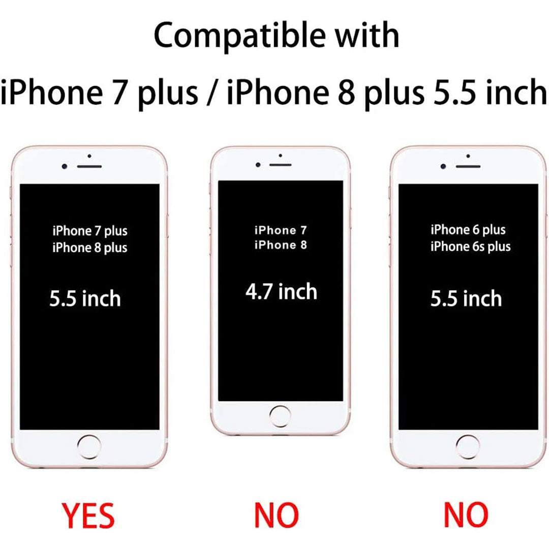 iPhone 8 Plus, 7 Plus Tough Hybrid Clear Case