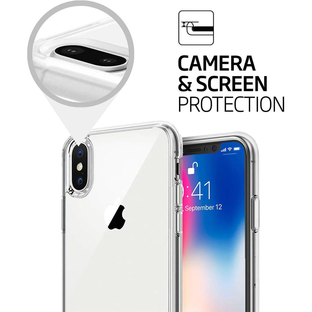 iPhone Xs Max Tough Hybrid Clear Case