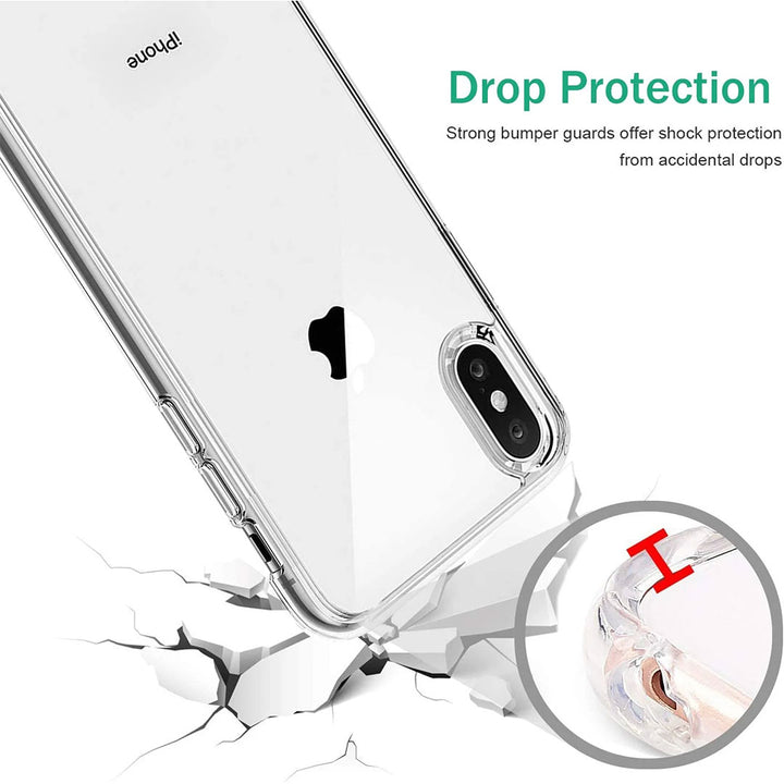 iPhone Xs Max Tough Hybrid Clear Case