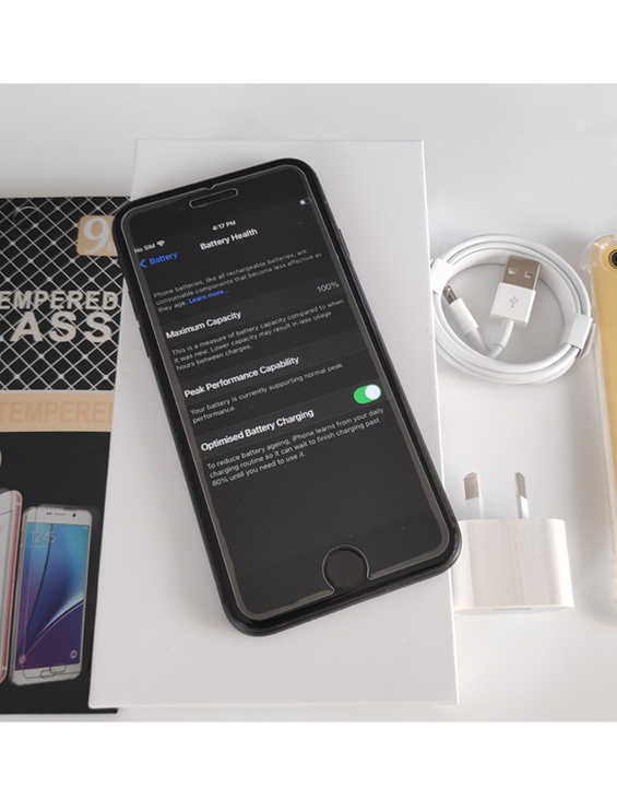 Apple iPhone 8 128GB Space Gray New Battery - With Case, Screen Protector & Shipping (Good)