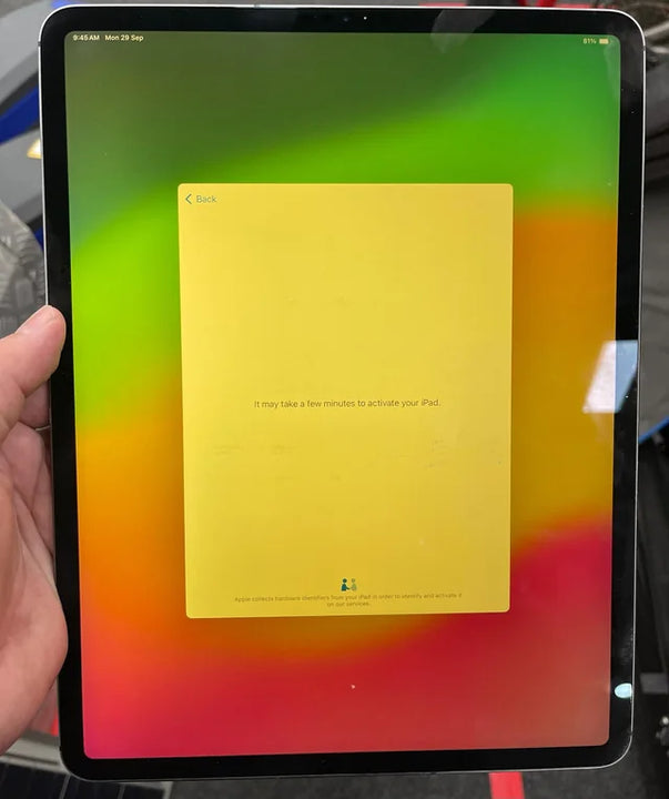 Apple iPad Pro 11 inch 2018 64GB Wi-Fi with New Screen Protector (Yellow Tint)
