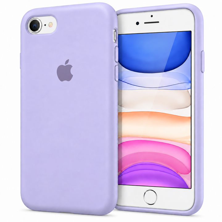 Purple genuine Apple case included in iPhone 7, iPhone 8 and iPhone SE 2020/2022 protection bundle