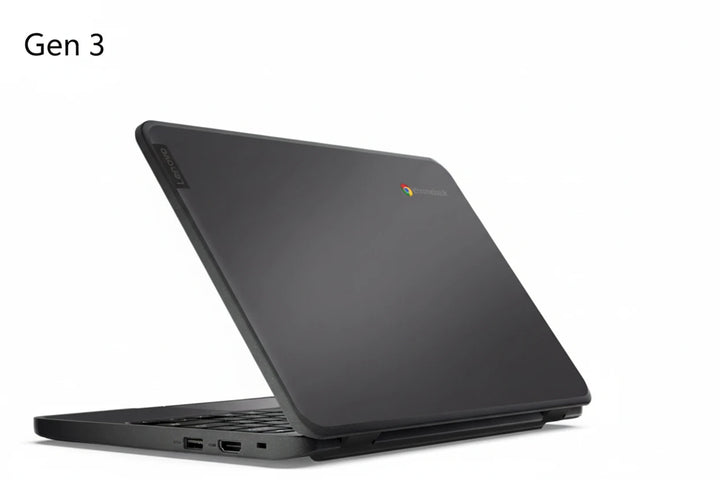 Lenovo Chromebook 100E Gen 3 Intel Celeron N4500 slim side profile closed laptop SmartGear NZ New Lynn