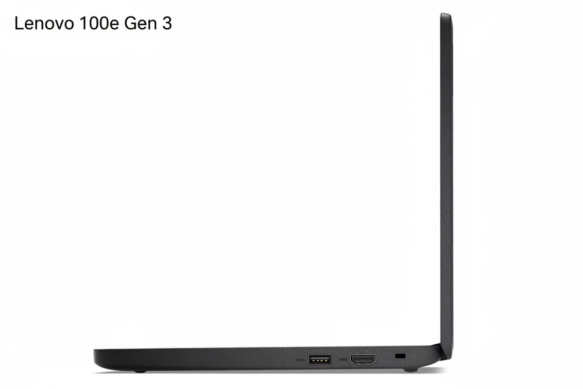 Lenovo Chromebook 100E Gen 3 Intel Celeron N4500 right side view connectivity ports SmartGear NZ New Lynn