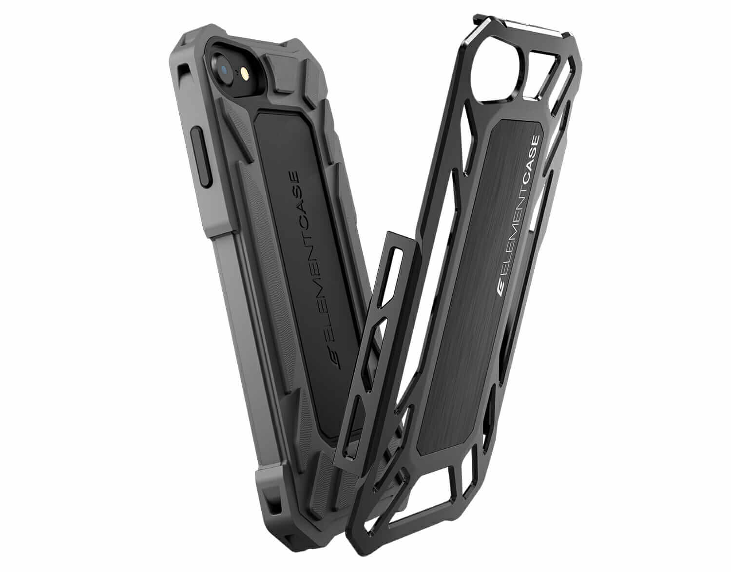 iPhone SE 2022 & 2020, iPhone 8, 7 (Black) - Element Roll Cage Rugged Drop Proof Case *Free Shipping*