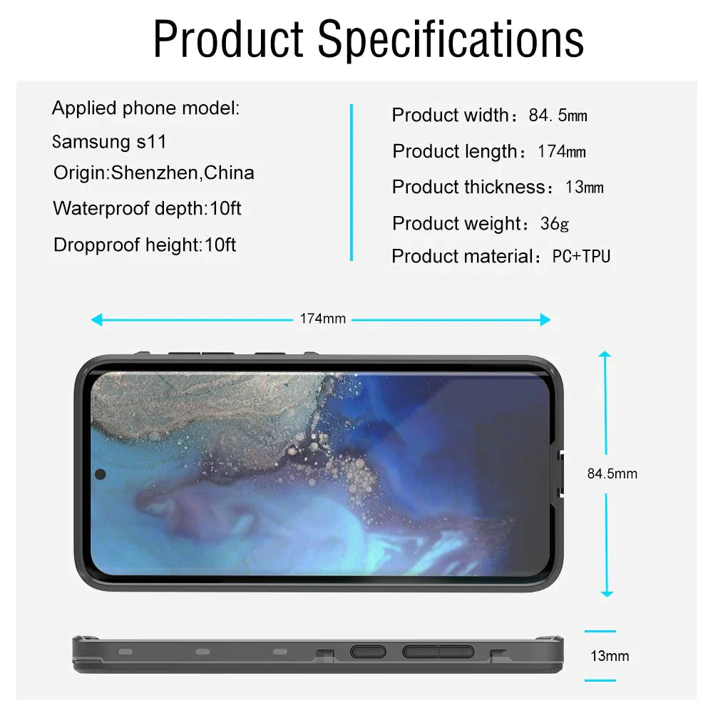 RedPepper Waterproof, Shockproof, Dustproof Full Cover for Samsung Galaxy S20 Plus