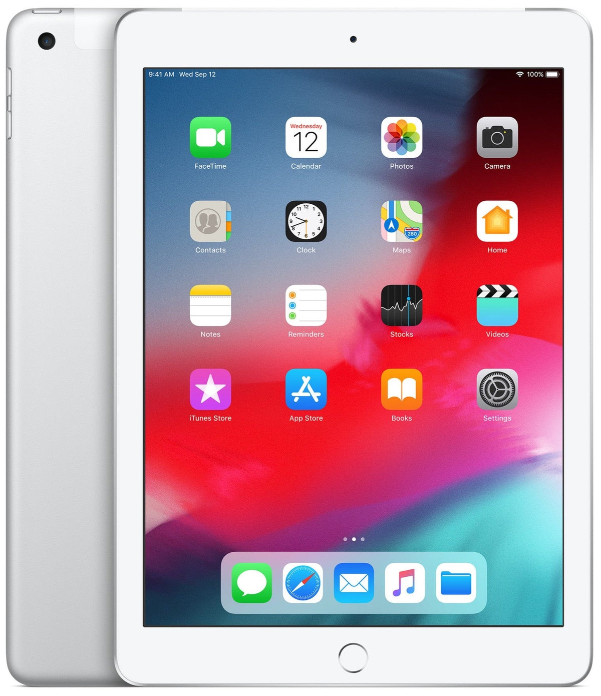 Apple iPad 6th Gen 32GB Wi-Fi + Cellular 3G/4G White Silver - Good Battery (As New) Black Dot