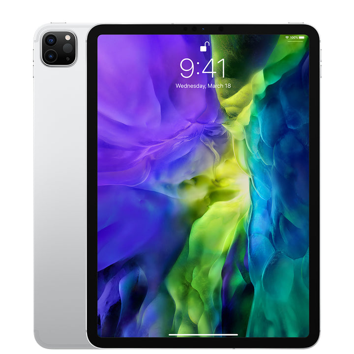 Apple iPad Pro 11 inch 2020 128GB Wi-Fi & Cellular 3G/4G LTE 2nd Gen White Silver (As New)