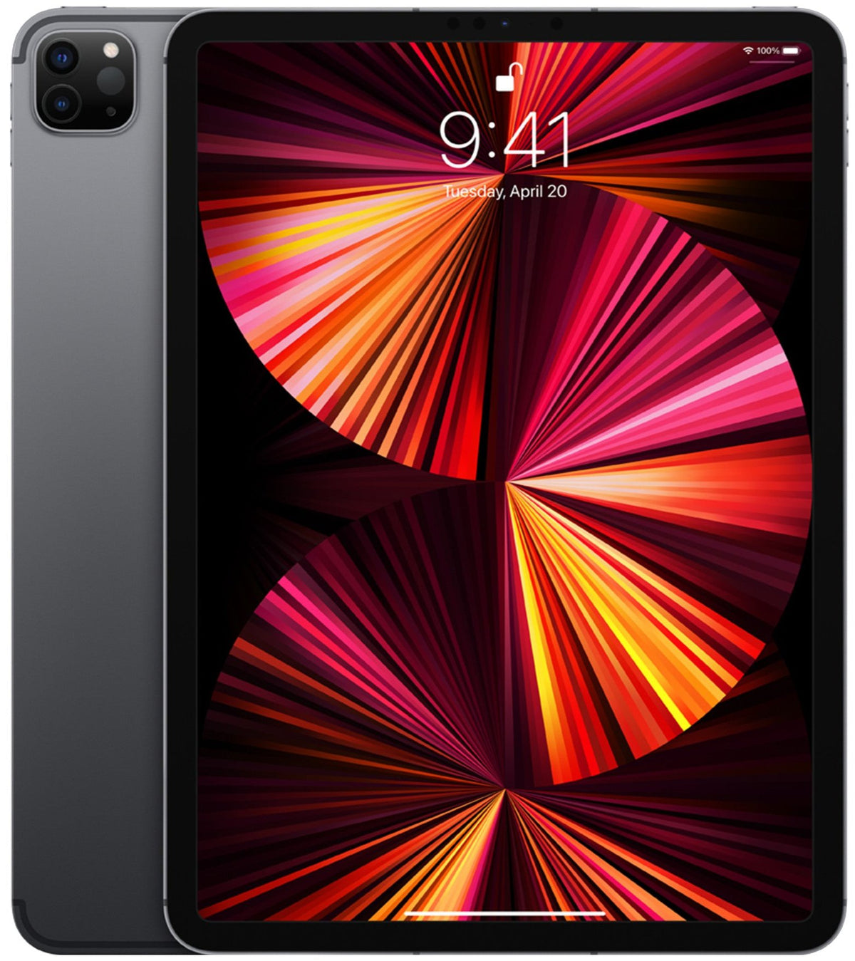 Apple iPad Pro 11 inch M1 3rd Gen 256GB Wi-Fi+Cellular 5G/4G Space Gray - New Glass Screen Protector (Exc)