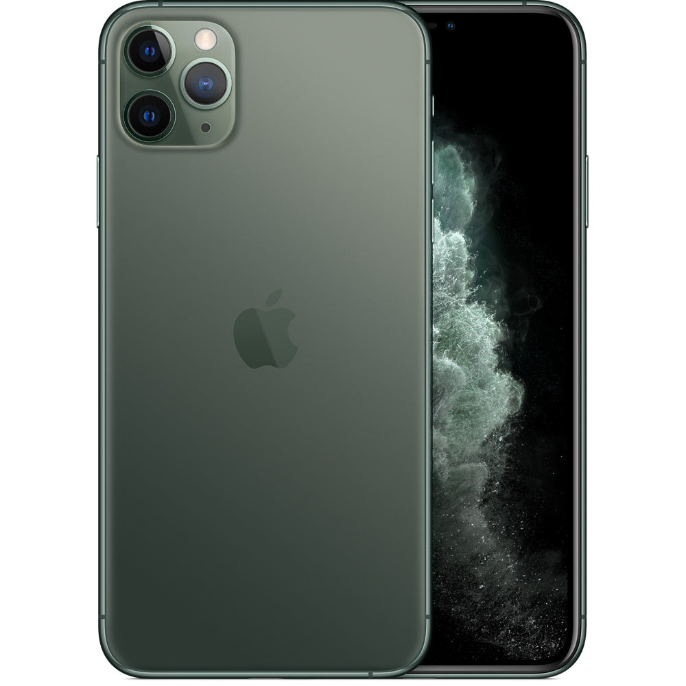 Apple iPhone 11 Pro Max 64GB Black Midnight Green - New Battery, Case, Screen Protector (Like New / Battery Msg)