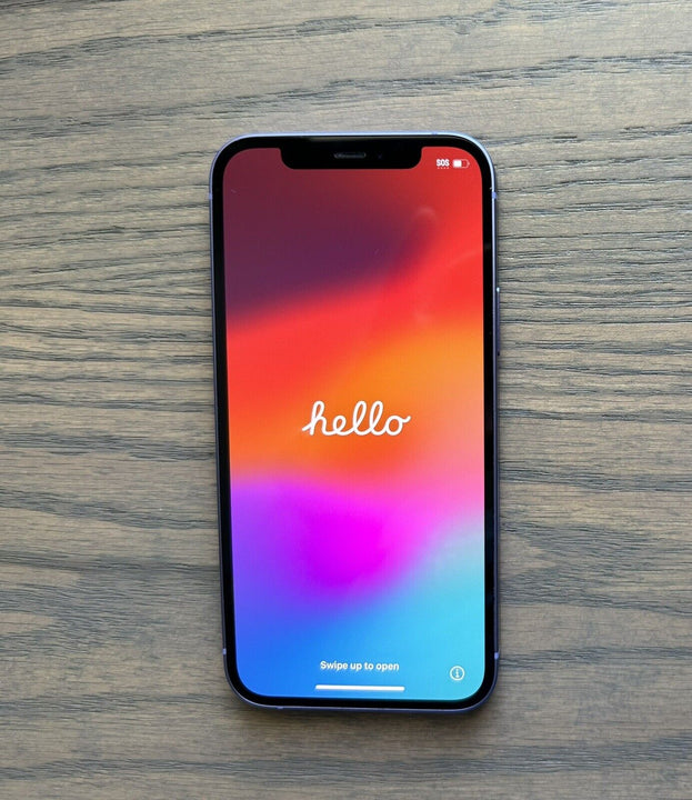 Apple iPhone 12 128GB Purple - New Case, Screen Protector (As New)