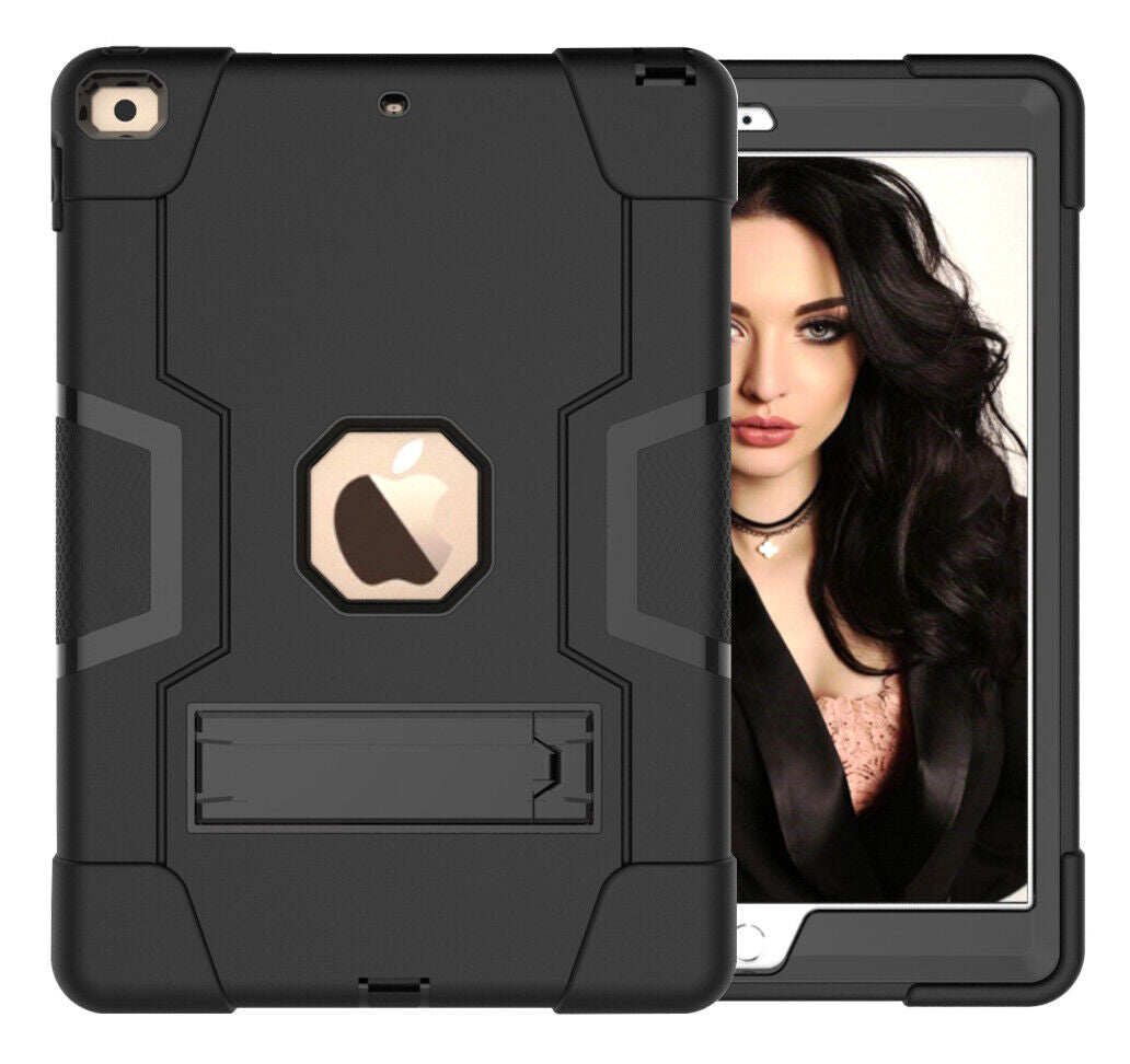 Apple iPad Rugged Shockproof Case & Kickstand for Apple iPad 5, iPad 6 & iPad Air 2 (9.7 inch)