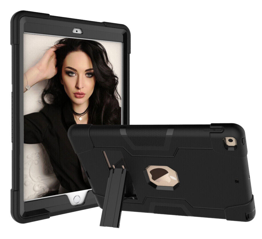 Apple iPad Rugged Shockproof Case & Kickstand for Apple iPad 5, iPad 6 & iPad Air 2 (9.7 inch)