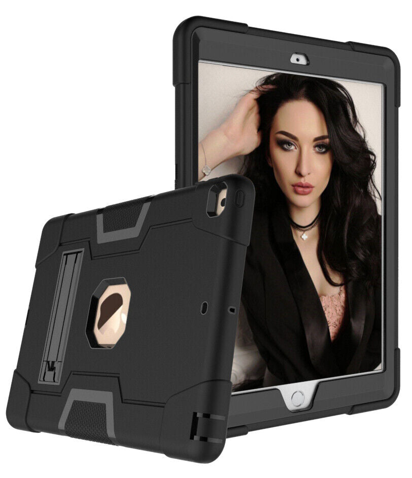 Apple iPad Rugged Shockproof Case & Kickstand for Apple iPad 5, iPad 6 & iPad Air 2 (9.7 inch)