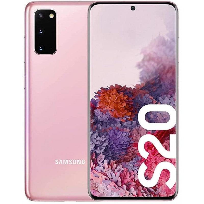 Samsung Galaxy S20 G980F/DS Dual Sim NZ Model 128GB 8GB Pink - New Case, Screen Protector (Exc)