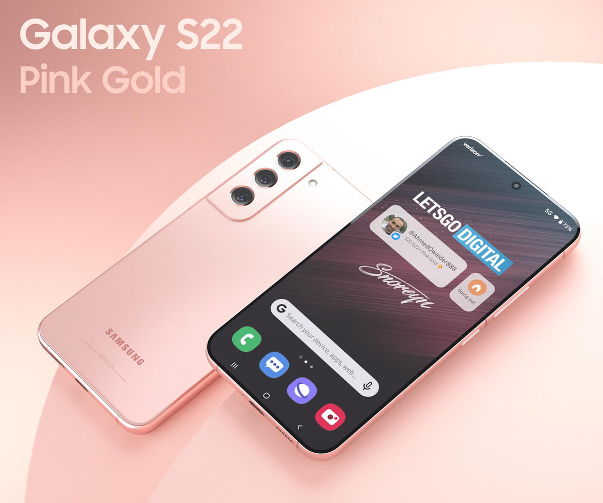 Samsung Galaxy S22 5G 128GB 8GB Pink SM-S901U (As New) New Screen Protector