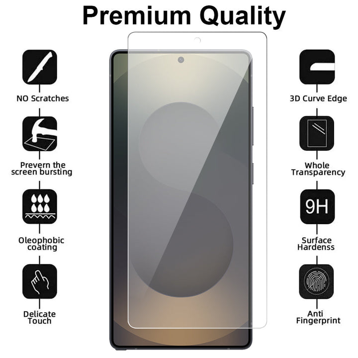 Samsung Galaxy S25 Ultra tempered glass screen protector detail