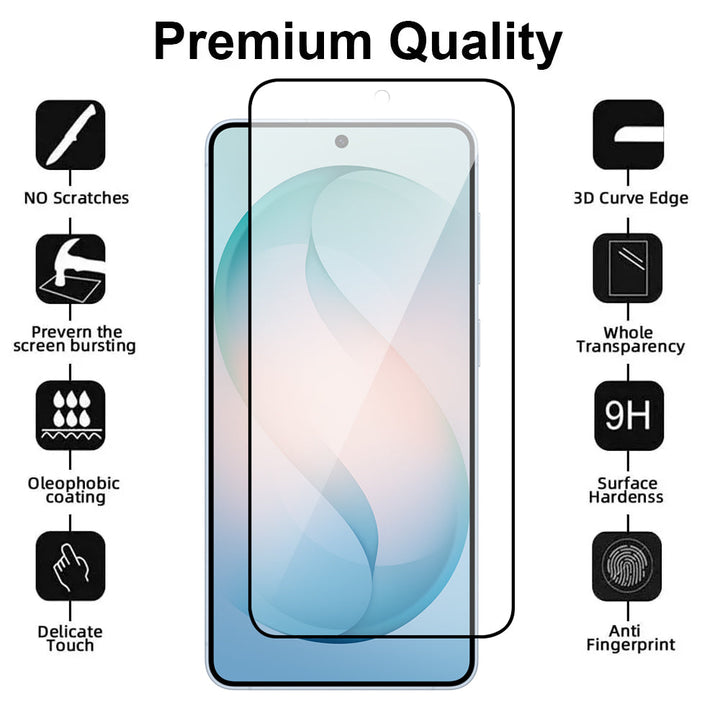 Samsung Galaxy S26 Plus tempered glass screen protector detail