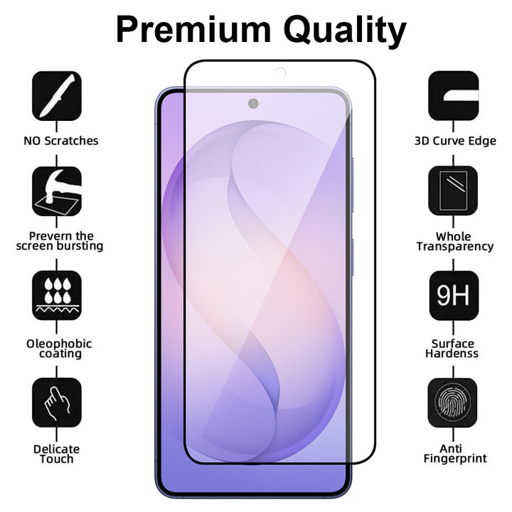 Samsung Galaxy S26 tempered glass screen protector detail
