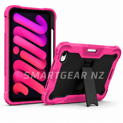 Pink phone case with stand feature on a white background, branded 'Smart Gear NZ'.