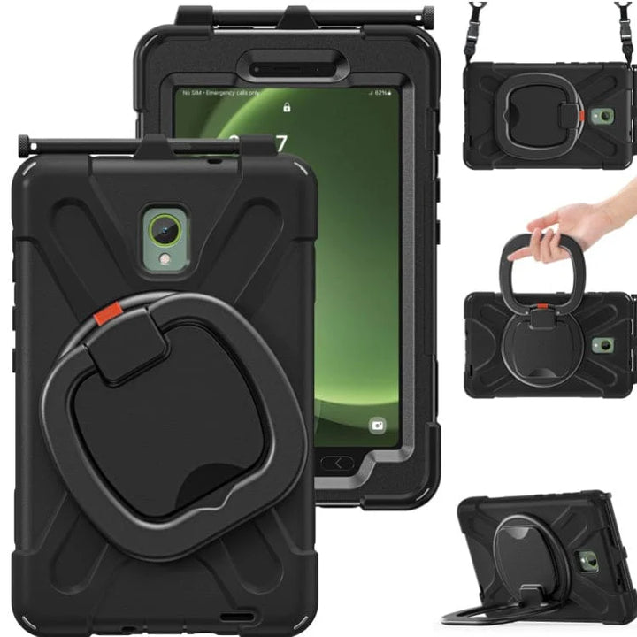 Samsung Galaxy Tab Active 3 / Active 5 8.0 Rugged Shockproof Case with Stand and Hand Grip