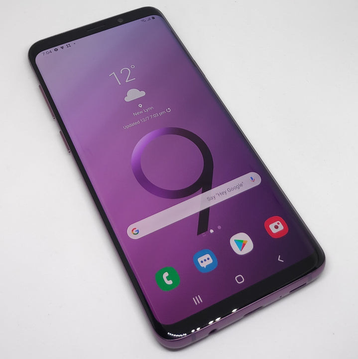 Samsung Galaxy S9 Plus 64GB Purple (Excellent) Case, Screen Protector & Shipping