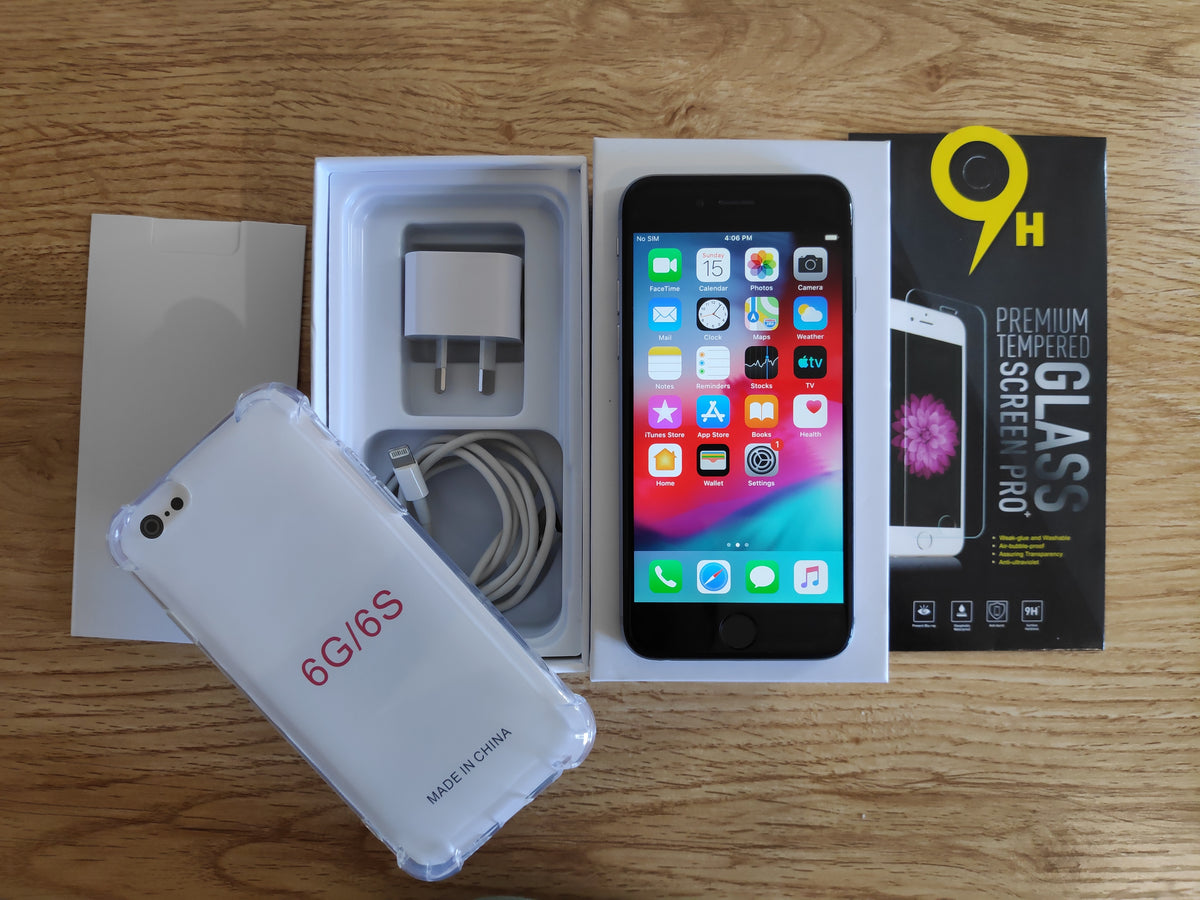 Apple iPhone 6 64GB Space Grey (Good) New Battery, Case, Screen Protector