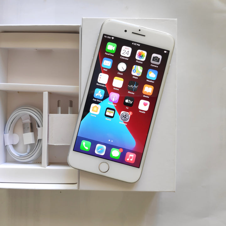 Apple iPhone 8 Plus 256GB White with New Battery (Good - Grade 3) *Free Case, Screen Protector & Shipping*