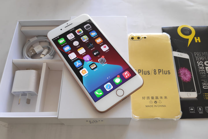 Apple iPhone 8 Plus 256GB Gold - New Battery (Excellent) *Free Case, Screen Protector & Shipping*