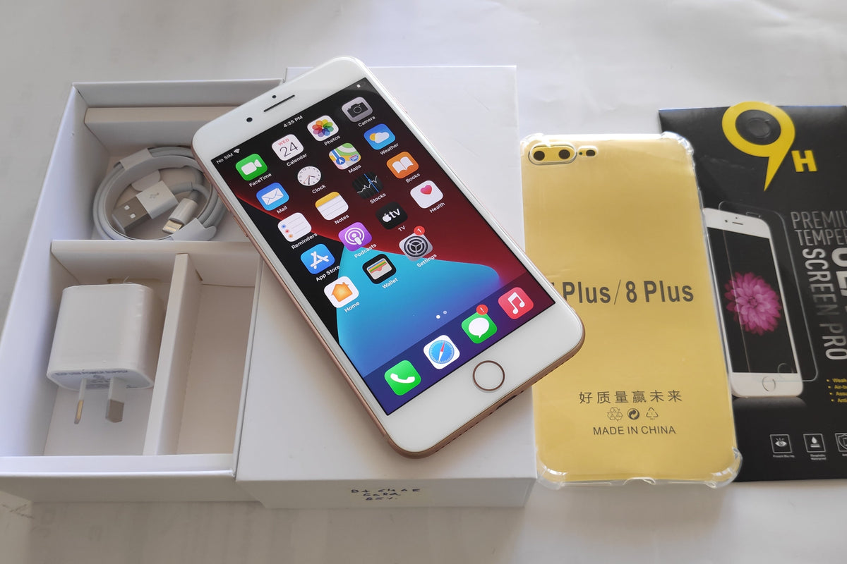Apple iPhone 8 Plus 64GB Gold - New Battery, Case, Screen Protector (Exc)