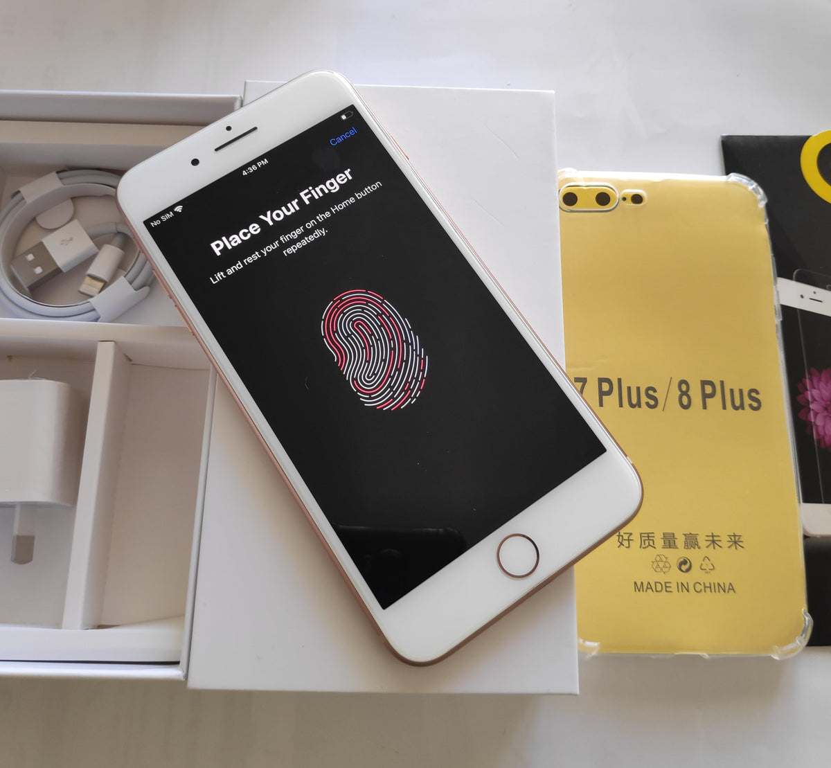 Apple iPhone 8 Plus 64GB Gold - New Battery, Case, Screen Protector (Exc)
